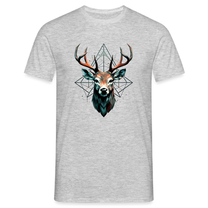 Geometrischer Hirsch mit geometrischen Mustern - Männer T-Shirt - by Artful Alchemist