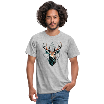 Geometrischer Hirsch mit geometrischen Mustern - Männer T-Shirt - by Artful Alchemist