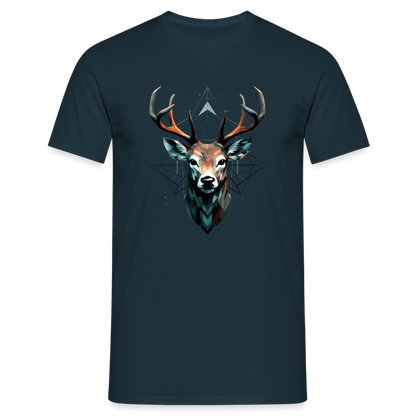 Geometrischer Hirsch mit geometrischen Mustern - Männer T-Shirt - by Artful Alchemist