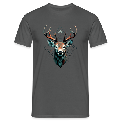 Geometrischer Hirsch mit geometrischen Mustern - Männer T-Shirt - by Artful Alchemist