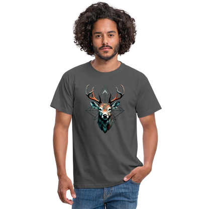 Geometrischer Hirsch mit geometrischen Mustern - Männer T-Shirt - by Artful Alchemist