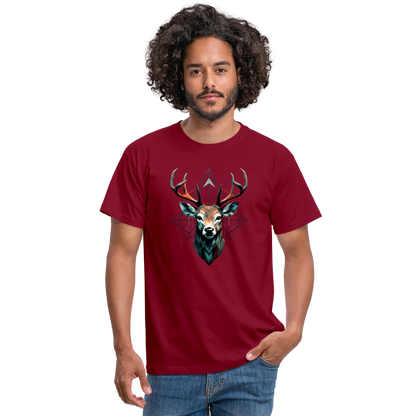Geometrischer Hirsch mit geometrischen Mustern - Männer T-Shirt - by Artful Alchemist