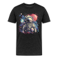 Cooler Astronaut im Retro Look - Männer Premium T-Shirt - Anthrazit