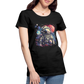 Cooler Astronaut im Retro Look - Frauen Premium T-Shirt - Schwarz