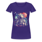 Cooler Astronaut im Retro Look - Frauen Premium T-Shirt - Lila