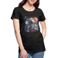 Cooler Astronaut im Retro Look - Frauen Premium T-Shirt - Anthrazit