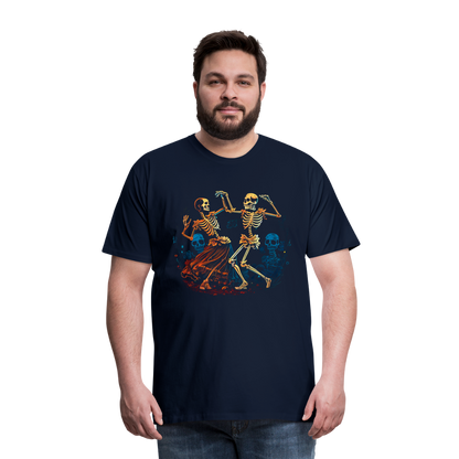 Tanzende Skelette im 50er Jahre Look - Comic - Männer Premium T-Shirt - by Artful Alchemist