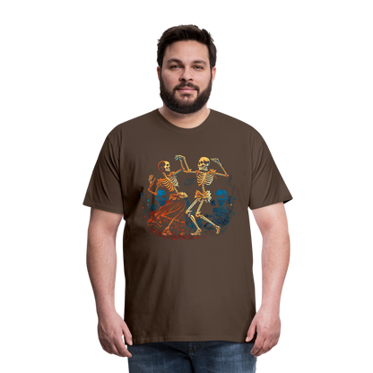 Tanzende Skelette im 50er Jahre Look - Comic - Männer Premium T-Shirt - by Artful Alchemist