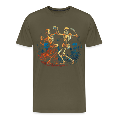 Tanzende Skelette im 50er Jahre Look - Comic - Männer Premium T-Shirt - by Artful Alchemist