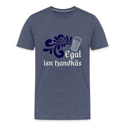 Egal isn Handkäs - Hessisch Mundart - Männer Premium T-Shirt - by Artful Alchemist