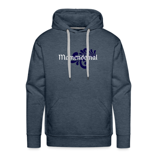 Momendemal - Hessisch Mundart - Männer Premium Hoodie - Jeansblau