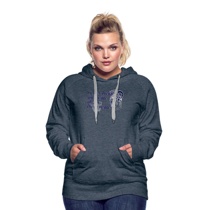 Liewer Dregg am Stegge als im Dregg stegge - Hessisch Mundart - Frauen Premium Hoodie - by Artful Alchemist
