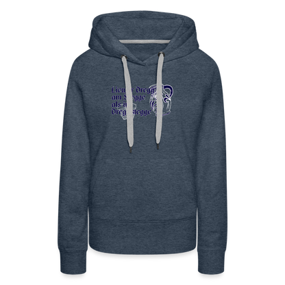 Liewer Dregg am Stegge als im Dregg stegge - Hessisch Mundart - Frauen Premium Hoodie - by Artful Alchemist