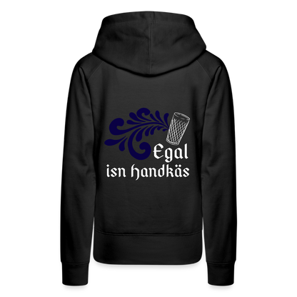 Egal isn Handkäs - Hessisch Mundart - Frauen Premium Hoodie - by Artful Alchemist