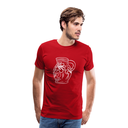 Frankfurter Bembel - Hessisch Mundart - Männer Premium T-Shirt - by Artful Alchemist
