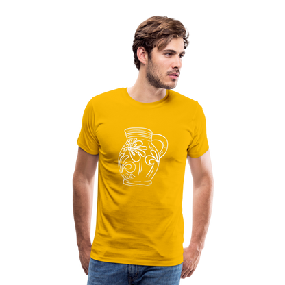 Frankfurter Bembel - Hessisch Mundart - Männer Premium T-Shirt - by Artful Alchemist