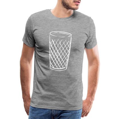 Frankfurter Geripptes - Äpplerglas - Hessisch Mundart - Männer Premium T-Shirt - by Artful Alchemist