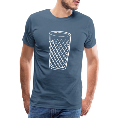 Frankfurter Geripptes - Äpplerglas - Hessisch Mundart - Männer Premium T-Shirt - by Artful Alchemist