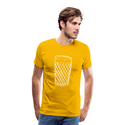 Frankfurter Geripptes - Äpplerglas - Hessisch Mundart - Männer Premium T-Shirt - by Artful Alchemist