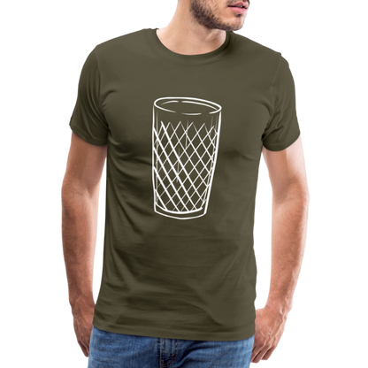 Frankfurter Geripptes - Äpplerglas - Hessisch Mundart - Männer Premium T-Shirt - by Artful Alchemist