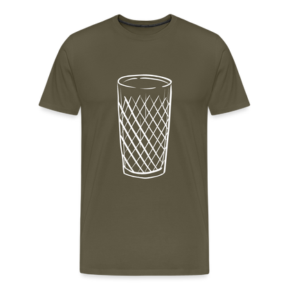 Frankfurter Geripptes - Äpplerglas - Hessisch Mundart - Männer Premium T-Shirt - by Artful Alchemist
