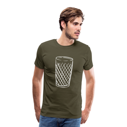 Frankfurter Geripptes - Äpplerglas - Hessisch Mundart - Männer Premium T-Shirt - by Artful Alchemist