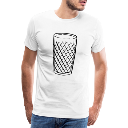 Frankfurter Geripptes - Äpplerglas - Hessisch Mundart - Männer Premium T-Shirt - by Artful Alchemist