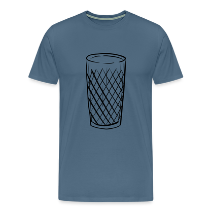 Frankfurter Geripptes - Äpplerglas - Hessisch Mundart - Männer Premium T-Shirt - by Artful Alchemist