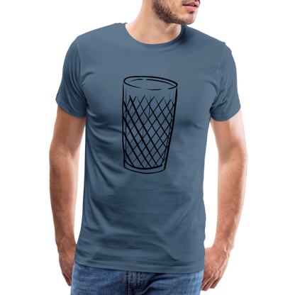 Frankfurter Geripptes - Äpplerglas - Hessisch Mundart - Männer Premium T-Shirt - by Artful Alchemist