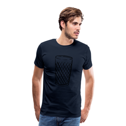 Frankfurter Geripptes - Äpplerglas - Hessisch Mundart - Männer Premium T-Shirt - by Artful Alchemist