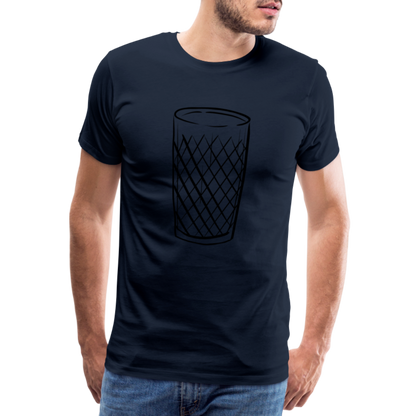 Frankfurter Geripptes - Äpplerglas - Hessisch Mundart - Männer Premium T-Shirt - by Artful Alchemist
