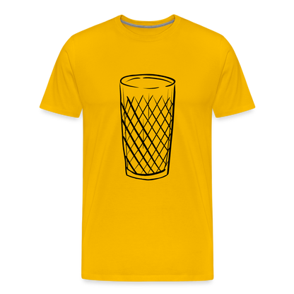 Frankfurter Geripptes - Äpplerglas - Hessisch Mundart - Männer Premium T-Shirt - by Artful Alchemist