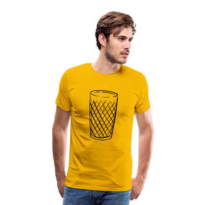 Frankfurter Geripptes - Äpplerglas - Hessisch Mundart - Männer Premium T-Shirt - by Artful Alchemist