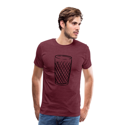 Frankfurter Geripptes - Äpplerglas - Hessisch Mundart - Männer Premium T-Shirt - by Artful Alchemist