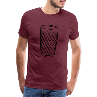 Frankfurter Geripptes - Äpplerglas - Hessisch Mundart - Männer Premium T-Shirt - by Artful Alchemist
