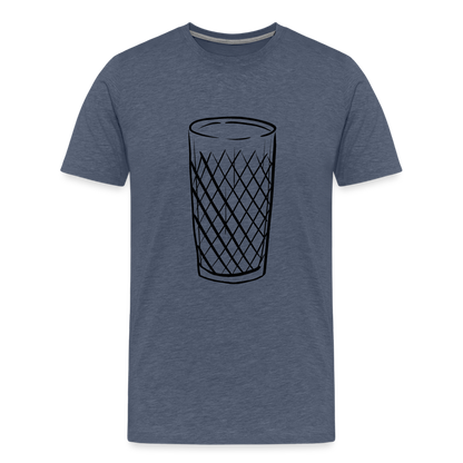 Frankfurter Geripptes - Äpplerglas - Hessisch Mundart - Männer Premium T-Shirt - by Artful Alchemist