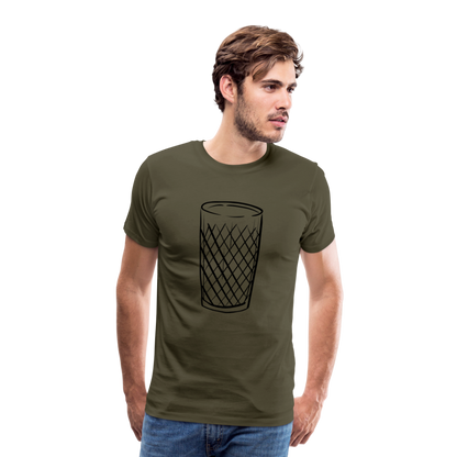 Frankfurter Geripptes - Äpplerglas - Hessisch Mundart - Männer Premium T-Shirt - by Artful Alchemist