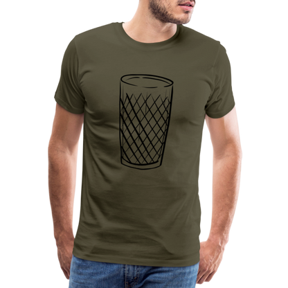 Frankfurter Geripptes - Äpplerglas - Hessisch Mundart - Männer Premium T-Shirt - by Artful Alchemist