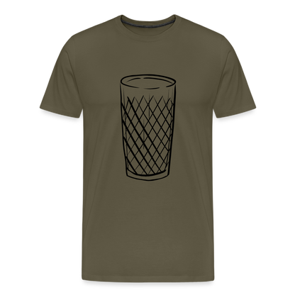 Frankfurter Geripptes - Äpplerglas - Hessisch Mundart - Männer Premium T-Shirt - by Artful Alchemist
