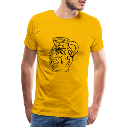 Frankfurter Bembel - Hessisch Mundart - Männer Premium T-Shirt - by Artful Alchemist