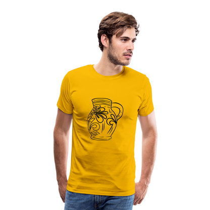 Frankfurter Bembel - Hessisch Mundart - Männer Premium T-Shirt - by Artful Alchemist