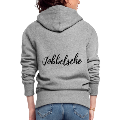 Jobbelsche - Hessisch Mundart - Frauen Premium Kapuzen Jacke - by Artful Alchemist