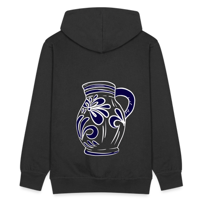 Bembel - weiß, blau - Hessisch Mundart - Männer Premium Kapuzen Jacke - by Artful Alchemist