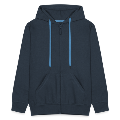 Bembel - weiß, blau - Hessisch Mundart - Männer Premium Kapuzen Jacke - by Artful Alchemist