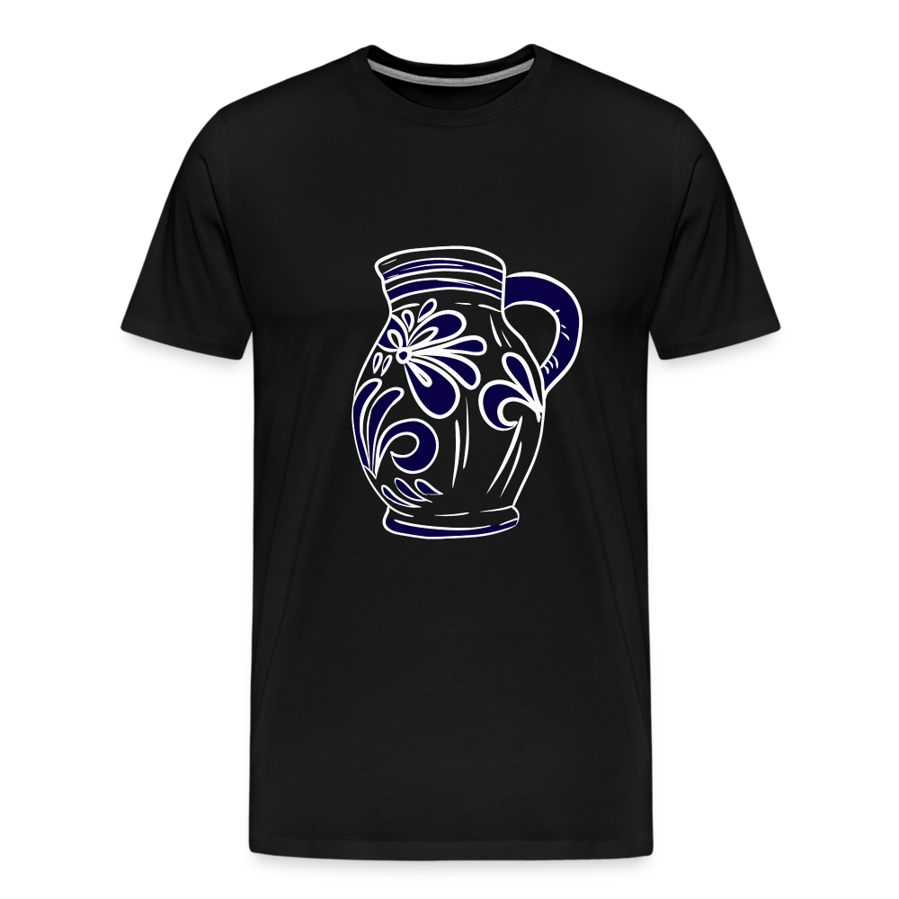 Bembel - weiß, blau - Hessisch Mundart - Männer Premium T-Shirt - by Artful Alchemist