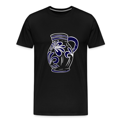 Bembel - weiß, blau - Hessisch Mundart - Männer Premium T-Shirt - by Artful Alchemist
