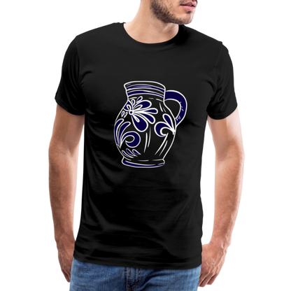 Bembel - weiß, blau - Hessisch Mundart - Männer Premium T-Shirt - by Artful Alchemist