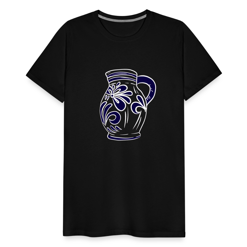 Bembel - weiß, blau - Hessisch Mundart - Männer Premium T-Shirt - by Artful Alchemist
