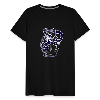 Bembel - weiß, blau - Hessisch Mundart - Männer Premium T-Shirt - by Artful Alchemist