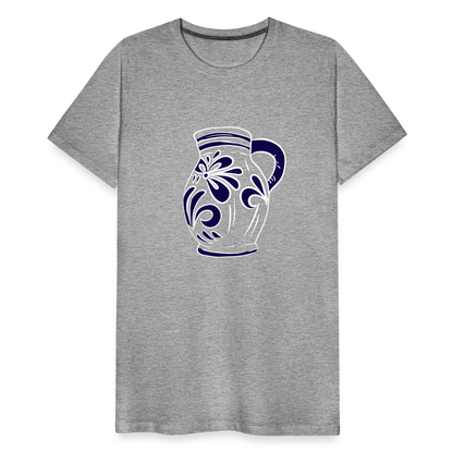 Bembel - weiß, blau - Hessisch Mundart - Männer Premium T-Shirt - by Artful Alchemist